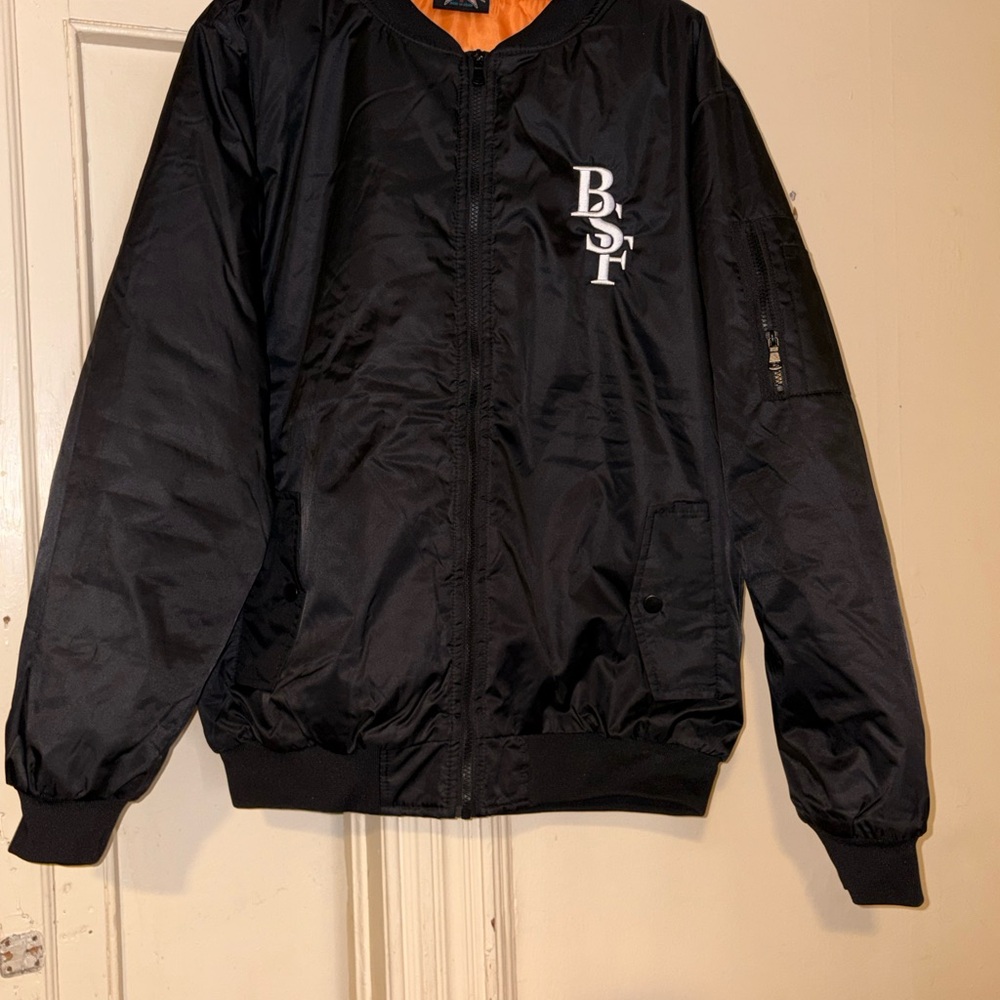 Black Bomber Jacket for Men